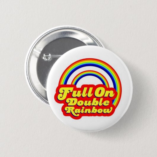 Doppelter Regenbogen! Button (Vorne & Hinten)