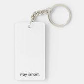 Doppelter Regenbogen-Domino-Schlüsselanhänger Schlüsselanhänger (Rückseite)