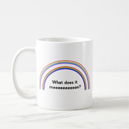 Doppelter Regenbogen Kaffeetasse (Links)