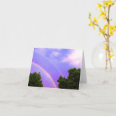 Doppelter Regenbogen Karte (Gelbe Blume)