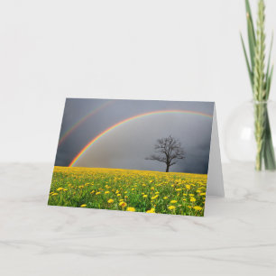 Doppelter Regenbogen Karte