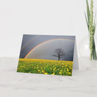 Doppelter Regenbogen Karte