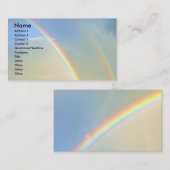 Doppelter Regenbogen L Fotografie Visitenkarte (Vorne/Hinten)