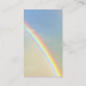 Doppelter Regenbogen L Fotografie Visitenkarte (Rückseite)