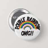 DOPPELTER REGENBOGEN OMG3 BUTTON (Vorne & Hinten)
