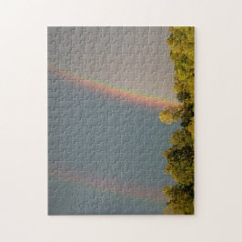 Doppelter Regenbogen, Puzzlespiel des Foto-11x14 Puzzle