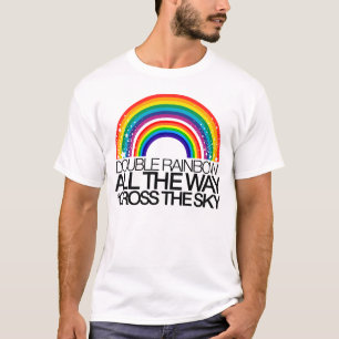 Doppelter Regenbogen-T - Shirt