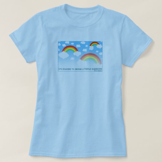 Doppelter Regenbogen T-Shirt (Design vorne)
