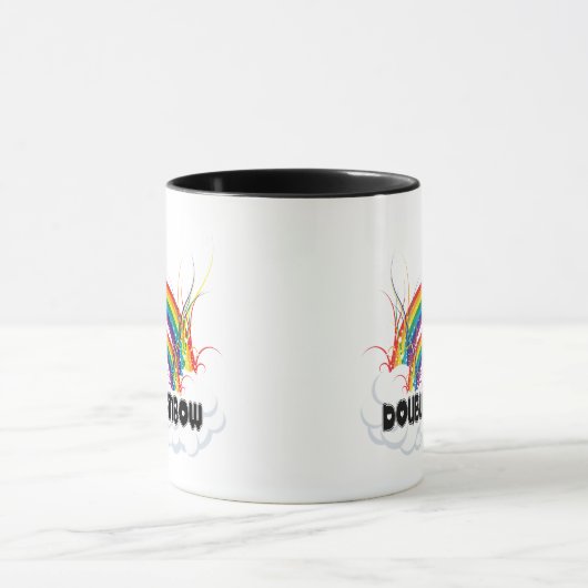 DOPPELTER REGENBOGEN TASSE (Zentrum)