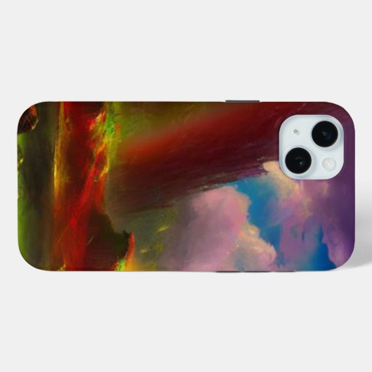 Doppelter Regenbogen über dramatische Klippen Case-Mate iPhone Hülle (Rückseite (Horizontal))