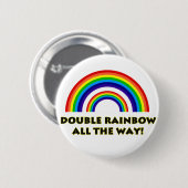 Doppelter Regenbogen. VOLLSTÄNDIG!! Button (Vorne & Hinten)
