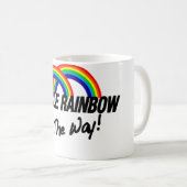 doppelter Regenbogen vollständig Kaffeetasse (VorderseiteRechts)