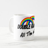 doppelter Regenbogen vollständig Kaffeetasse (Vorderseite Links)