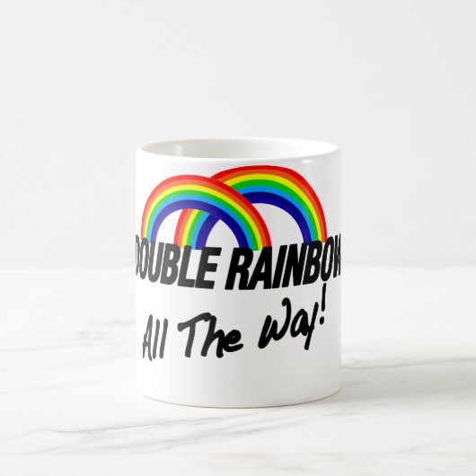 doppelter Regenbogen vollständig Kaffeetasse (Mittel)