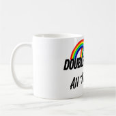 doppelter Regenbogen vollständig Kaffeetasse (Links)