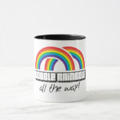 Doppelter Regenbogen, vollständig! (Licht) Tasse (Zentrum)