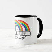 Doppelter Regenbogen, vollständig! (Licht) Tasse (VorderseiteRechts)