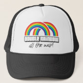 Doppelter Regenbogen, vollständig! Truckerkappe (Vorderseite)