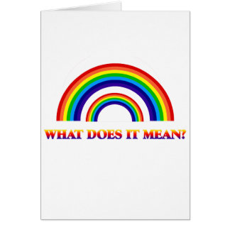 Doppelter Regenbogen. Was tut es gemein?