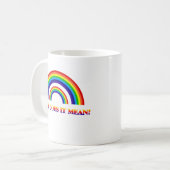 Doppelter Regenbogen. Was tut es gemein? Kaffeetasse (Vorderseite Links)