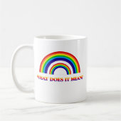 Doppelter Regenbogen. Was tut es gemein? Kaffeetasse (Links)