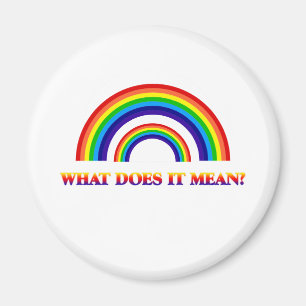 Doppelter Regenbogen. Was tut es gemein? Magnet