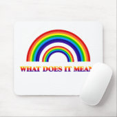 Doppelter Regenbogen. Was tut es gemein? Mousepad (Mit Mouse)