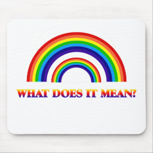 Doppelter Regenbogen. Was tut es gemein? Mousepad