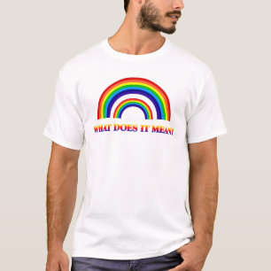Doppelter Regenbogen. Was tut es gemein? T-Shirt