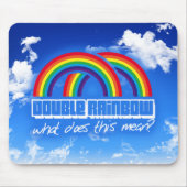 Doppelter Regenbogen, was tut gemeines dieses? Mousepad (Vorne)