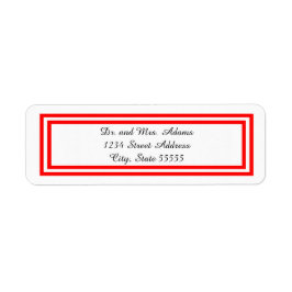 Doppelter roter Trimm - Rückgabeadresse