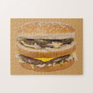Doppelter Schnellimbiß des Cheeseburgers Puzzle