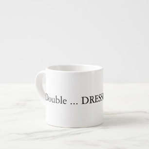 Doppelter Schuss-Espresso mit Wasserdank Espressotasse