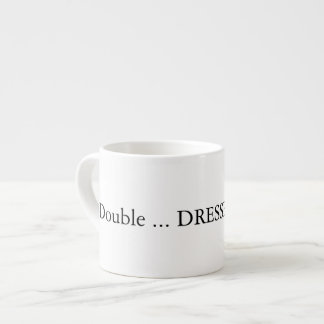 Doppelter Schuss-Espresso mit Wasserdank Espressotasse