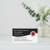 Doppelter SeitenNotar Visitenkarte (Stehend Vorderseite)