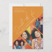 Doppelter Spaß | Moderner Geburtstag Einladung (Vorderseite)