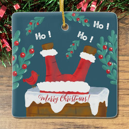 Doppelter Spaß Weihnachten Keramikornament