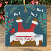 Doppelter Spaß Weihnachten Keramikornament