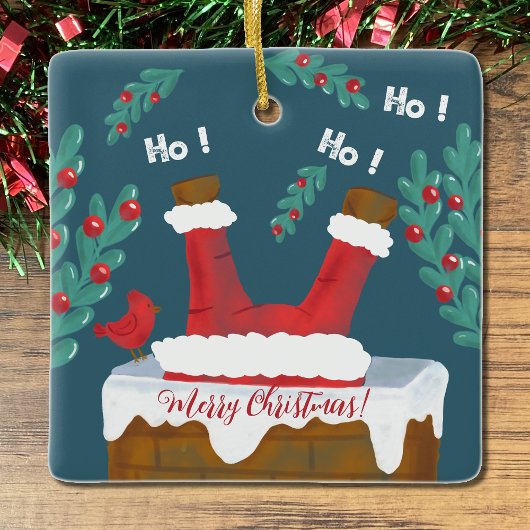 Doppelter Spaß Weihnachten Keramikornament