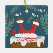 Doppelter Spaß Weihnachten Keramikornament (Vorderseite)