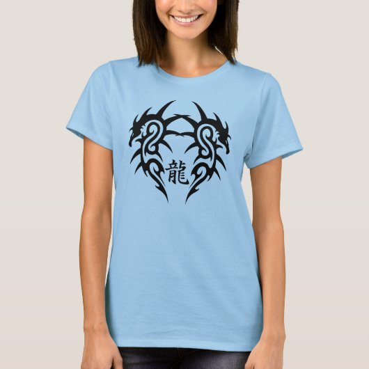 Doppelter T - Shirt des Drache-(Tätowierung) (Vorderseite)