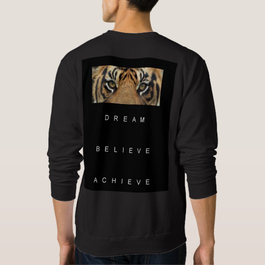 Doppelter Traum glauben Erfolg Mens Sweatshirt (Rückseite)