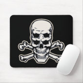 Doppelter Visions-Schädel Mousepad (Mit Mouse)