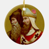 Doppeltes Bild SS. Cyril & Methodius (M 001) Keramikornament (Hinten)