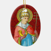 Doppeltes Bild von Papst St. Cornelius (SAU 042) Keramik Ornament (Hinten)