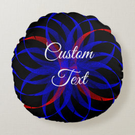 Doppeltes Blaubeere Akzent Rundkissen Rundes Kissen