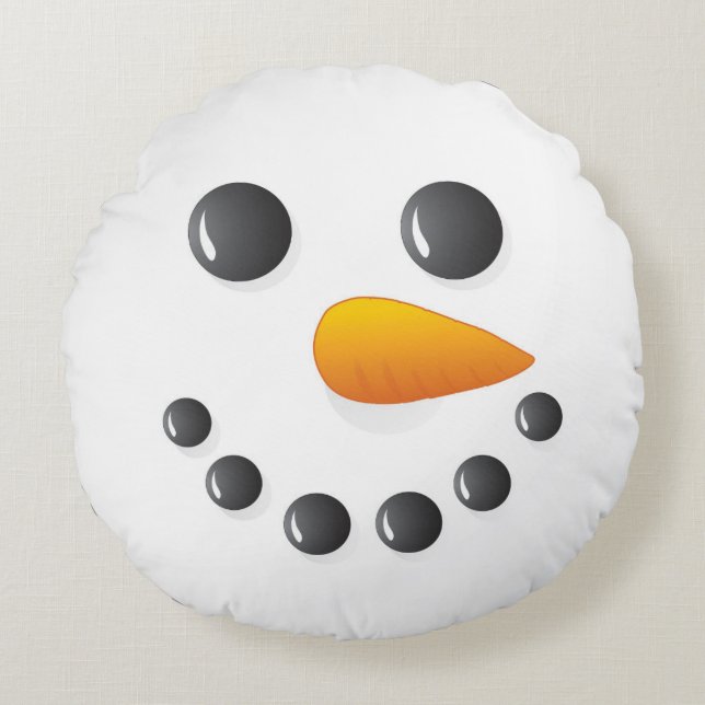 Doppeltes des Weihnachten- Sankt und Rundes Kissen (Vorderseite)