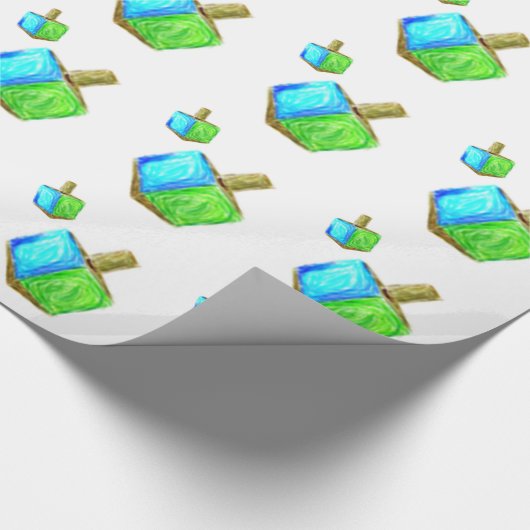 Doppeltes Dreidels Geschenkpapier (Ecke)