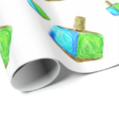 Doppeltes Dreidels Geschenkpapier (Rolleneckpunkt)