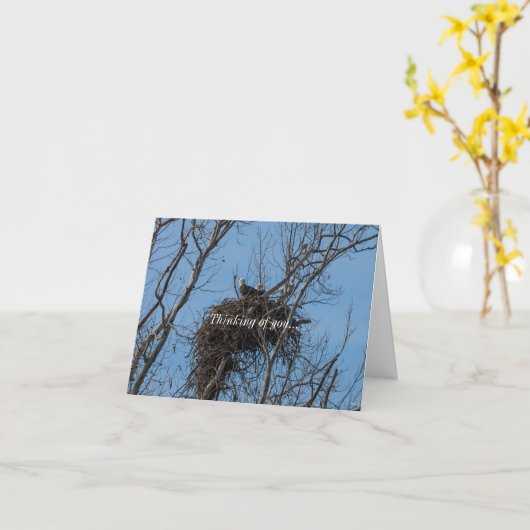 Doppeltes Eagle-Problem Denken Sie an Ihre Karte (Gelbe Blume)